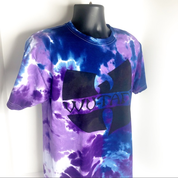 Wutang Purple Tie Dye T Shirt Tee - Picture 2 of 8